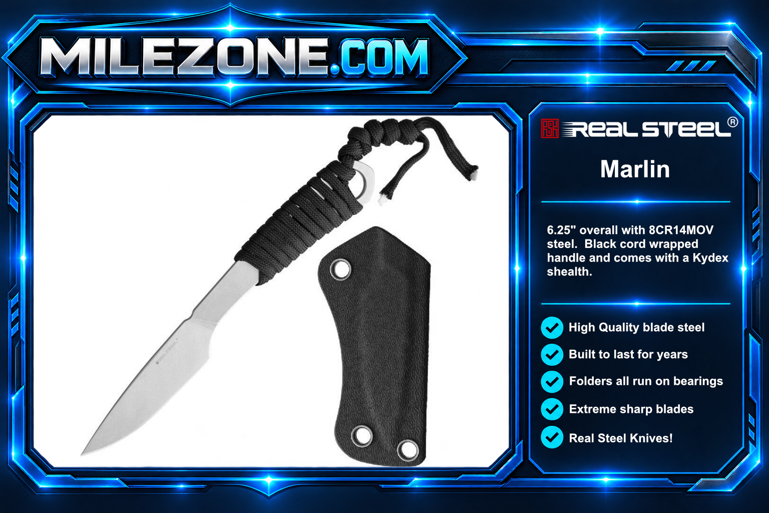 Real Steel Knives Marlin - 3515